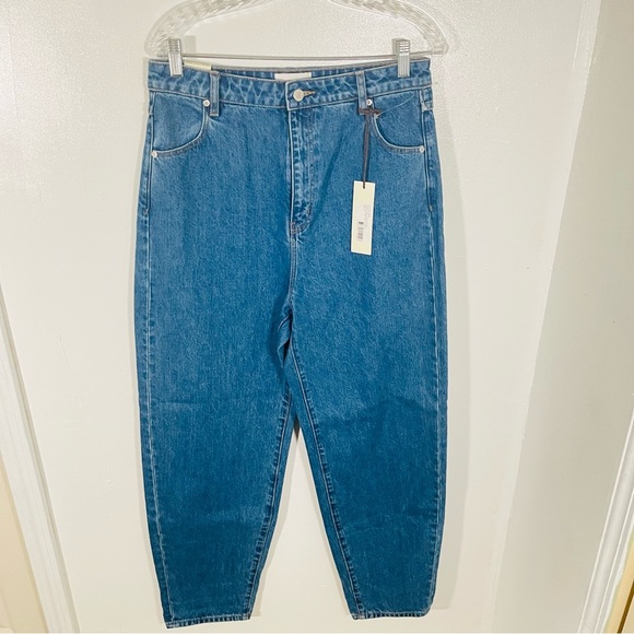 NEW ROLLA'S Genie Jean Ashley Blue High Rise 80s Style Balloon Leg Rigid Denim - Picture 6 of 9